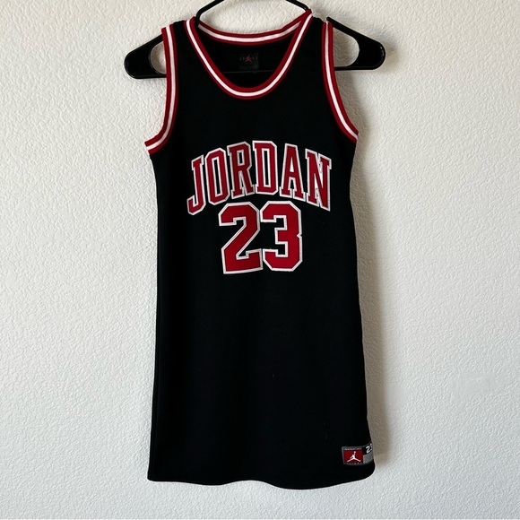 Jordan Other - Jordan Black Basketball Dress Jersey with Red and White Trim